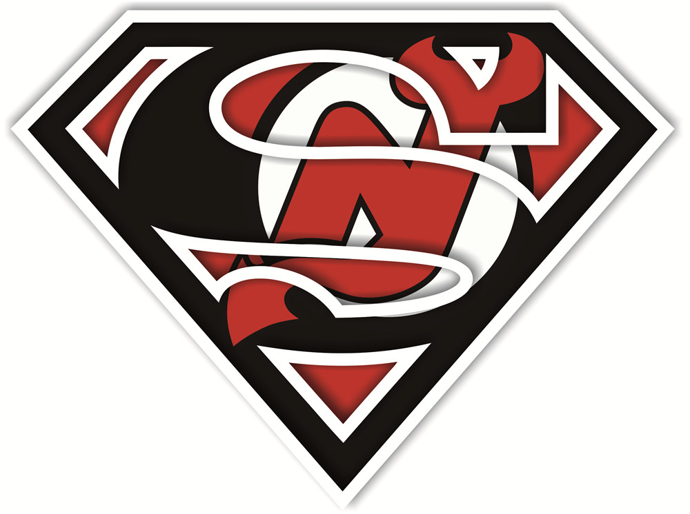 New Jersey Devils superman logos iron on heat transfer
